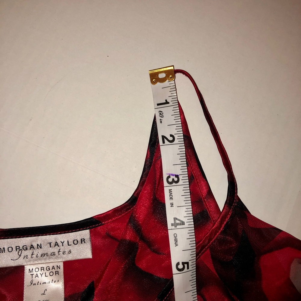 Intimates Pajamas Set Red Rose Sexy Sz Large Morgan Taylor - Picture 8 of 16